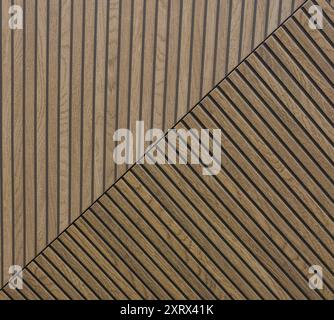 Fond de texture de bois brun provenant de carreaux de céramique. Photo de haute qualité Banque D'Images