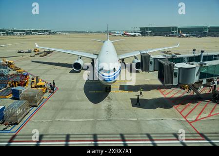 Avion Air China sur l'aéroport international d'Incheon à Incheon, près de Séoul, Corée du Sud, le 18 avril 2024 Banque D'Images