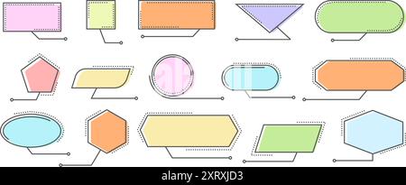 Jeu d'icônes de légendes Illustration de Vecteur