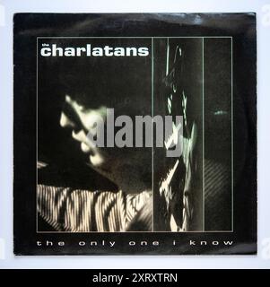 Couverture photo de la version single 12 pouces de The Only One I Know des charlatans, sortie en 1990 Banque D'Images