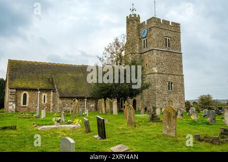 Église All Saints, High Street, Wouldham, Kent Banque D'Images