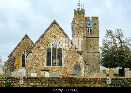 Église All Saints, High Street, Wouldham, Kent Banque D'Images