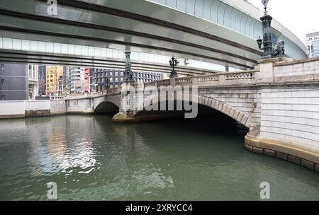 Pont Nihonbashi, Tokyo, Japon. Ancien repère d'Edo Banque D'Images