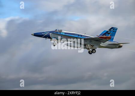 L'équipe de démonstration des CF-18 de l'ARC part le jour du départ au Royal International Air Tattoo Banque D'Images