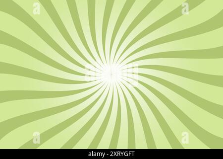 Fond vectoriel vert des rayons du soleil Illustration de Vecteur