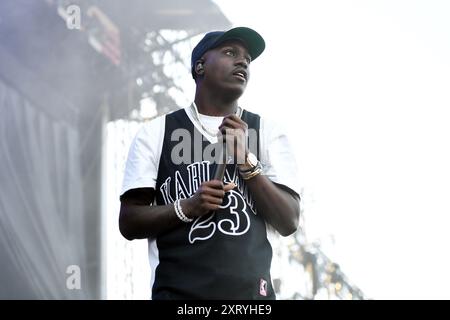 ROYAUME-UNI. 11 août 2024. MILTON KEYNES, ANGLETERRE - 11 AOÛT : Lil Yachty se produit au Bludfest le 11 août 2024 à Milton Keynes, Angleterre. CAP/Mar © Mar/Capital Pictures crédit : Capital Pictures/Alamy Live News Banque D'Images