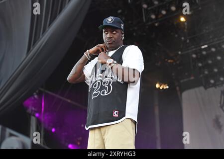 ROYAUME-UNI. 11 août 2024. MILTON KEYNES, ANGLETERRE - 11 AOÛT : Lil Yachty se produit au Bludfest le 11 août 2024 à Milton Keynes, Angleterre. CAP/Mar © Mar/Capital Pictures crédit : Capital Pictures/Alamy Live News Banque D'Images