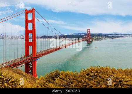 Golden Gate Bridge à San Francisco, USA Banque D'Images