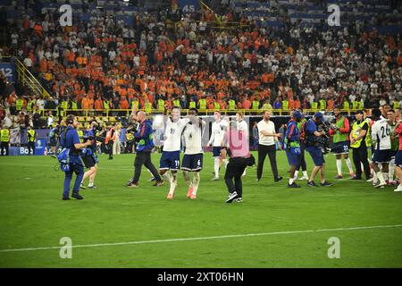 En action lors du match de demi-finale de l'UEFA 2024 EUROÕs entre les pays-Bas et l'Angleterre, BVB Stadion, Dortmund, 10 juillet 2024 où : Dortmund, Allemagne quand : 10 juil. 2024 crédit : Anthony Stanley/WENN Banque D'Images