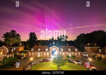 Vitrine d'Aurora Borealis aka Northern Lights dans le sud de l'Angleterre Reading Berkshire Banque D'Images