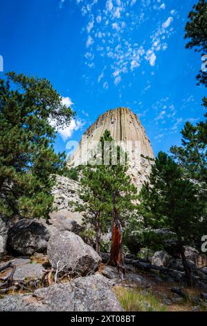 Devils Tower Wyoming Loop Banque D'Images