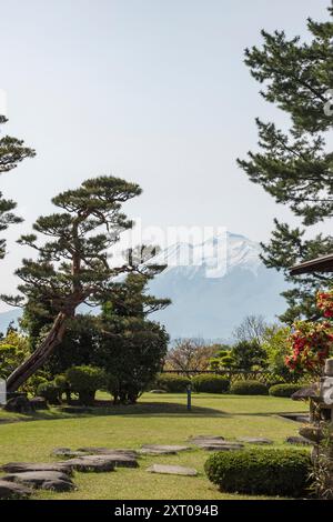 Fujita Memorial Garden, Hirosaki, au printemps. Banque D'Images