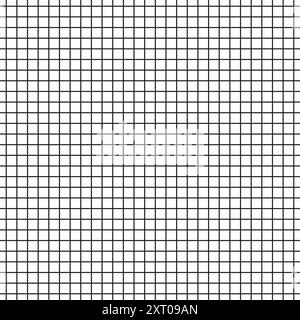 Vecteur de motif de grille. Motif carrés noirs. Fond géométrique. Lignes simples. Illustration de Vecteur