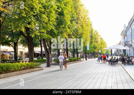 Kaunas, Lituanie. 30 juin 2024. Vue sur Freedom Avenue Banque D'Images