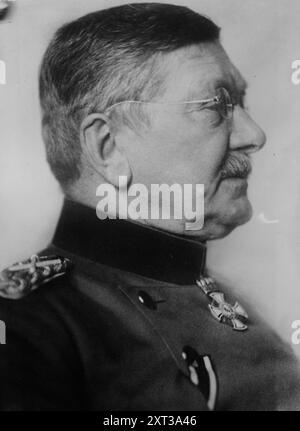 Gen. Fieldmarshall von der Goltz, entre c1910 et c1915. Montre Wilhelm Leopold Colmar Freiherr von der Goltz (1843-1916), un maréchal prussien qui a servi pendant la première Guerre mondiale Banque D'Images