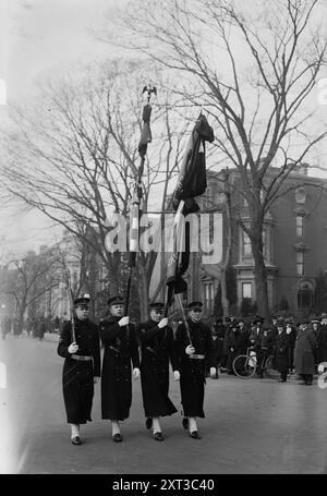 Funérailles de Dewey, 1917. Montre les funérailles de l'amiral américain George Dewey (1837-1917) le 20 janvier 1917 à Washington, D.C. Banque D'Images