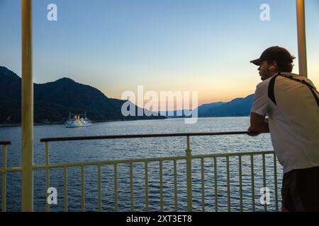 Itsukushima (alias Miyajima), Hatsukaichi, Hiroshima, Japon. Banque D'Images