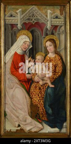 La Vierge à l'enfant avec Sainte Anne, 1480-1485. Trouvé dans la collection du Museo diocesano, Torino. Banque D'Images