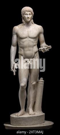 Statue d'Apollon (type Kassel), 120-140 AD. Trouvé dans la collection du Musei Capitolini, Rome. Banque D'Images