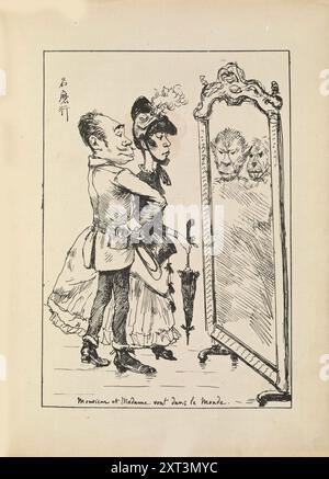 Monsieur et Madame vont dans le monde, 1887. Trouvé dans la Collection de la Collection privée. Banque D'Images