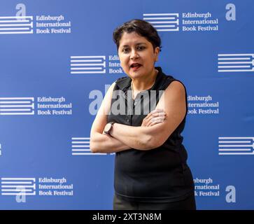 Édimbourg, Écosse, Royaume-Uni, 13 août 2024. Festival international du livre d'Édimbourg : la baronne Shami Chakrabarti examine les menaces qui pèsent sur les droits de l'homme au XXIe siècle au festival du livre aujourd'hui. Crédit : Sally Anderson/Alamy Live News Banque D'Images