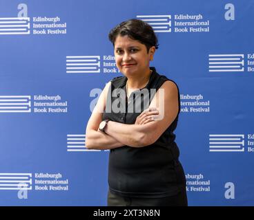 Édimbourg, Écosse, Royaume-Uni, 13 août 2024. Festival international du livre d'Édimbourg : la baronne Shami Chakrabarti examine les menaces qui pèsent sur les droits de l'homme au XXIe siècle au festival du livre aujourd'hui. Crédit : Sally Anderson/Alamy Live News Banque D'Images