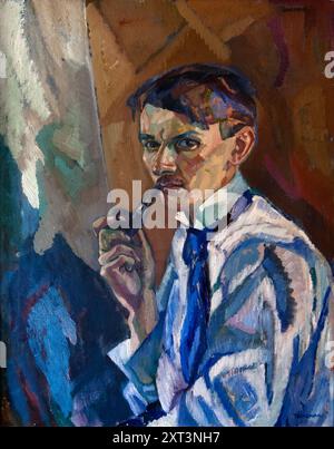 Autoportrait, 1922. Trouvé dans la collection de la Thielska Galleriet, Stockholm. Banque D'Images