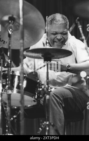 Billy Hart, North Sea Jazz Festival, la Haye, pays-Bas, 1993. Banque D'Images