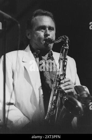 Stan Getz, North Sea Jazz Festival, pays-Bas 1990. Banque D'Images