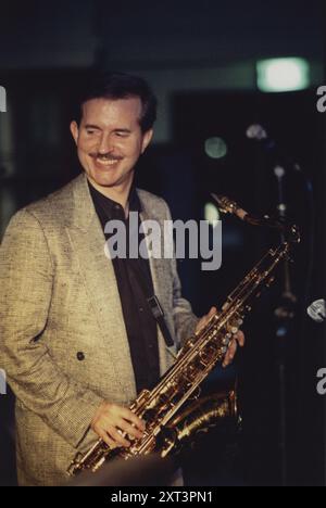 Scott Hamilton, Old Dot Jazz House, Cambridge, août 1991. Banque D'Images