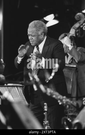 Slide Hampton Big Band, North Sea Jazz Festival, pays-Bas, 1993. Banque D'Images