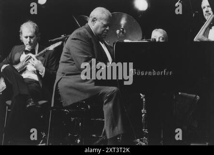 Oscar Peterson, North Sea Jazz Festival, pays-Bas, 1995. Banque D'Images