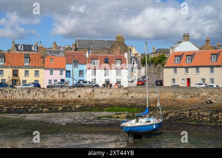 Partez Monans Harbour, Fife, Écosse, Royaume-Uni. Banque D'Images