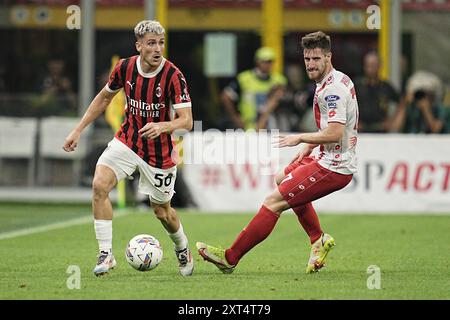 Milan, Italie. 13 août 2024. Lors du match de football Silvio Berlusconi Trophy (Trofeo Berlusconi) entre Milan et Monza, au stade San Siro de Milan, Italie - mardi 13 août 2024. Sport - Soccer . (Marco Alpozzi/LaPresse) crédit : LaPresse/Alamy Live News Banque D'Images