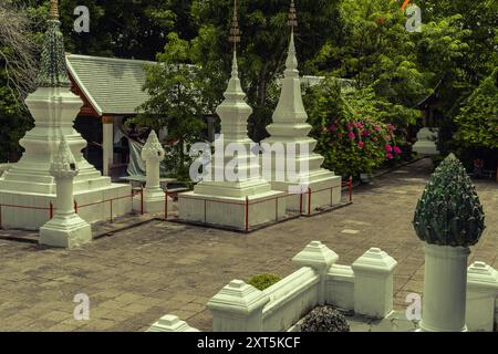 Vue détaillée dans le temple bouddhiste Wat Xieng Thong au Laos Banque D'Images