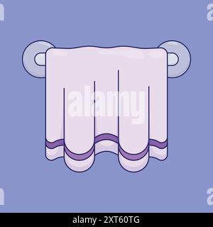 Vecteur d'icône de serviette. icône vectorielle de serviette de bain. vecteur d'illustration de tissu de serviette Illustration de Vecteur