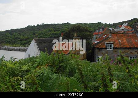 Les rues du village de Runswick Bay dans le Yorkshire du Nord, Angleterre, Royaume-Uni Banque D'Images