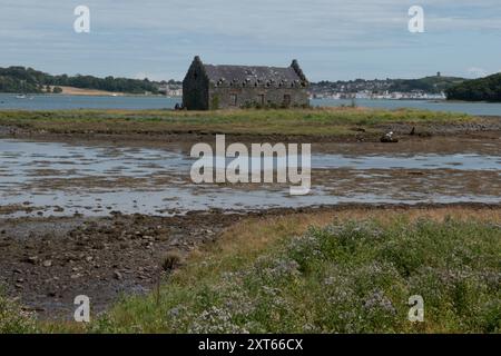 Boathouse, Strangford Lough, County Down, Irlande du Nord Banque D'Images