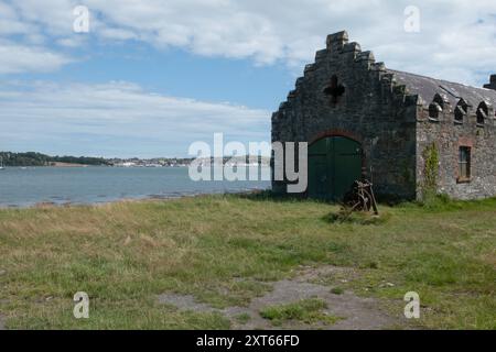 Boathouse, Strangford Lough, County Down, Irlande du Nord Banque D'Images