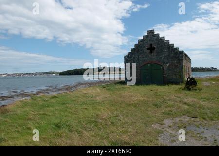 Boathouse, Strangford Lough, County Down, Irlande du Nord Banque D'Images