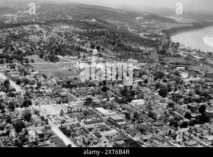 Vue aérienne de la capitale de l'État à Little Rock, Arkansas, vers 1927 Banque D'Images