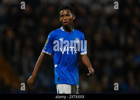 Tom Atcheson des Blackburn Rovers lors du match de la Carabao Cup Stockport County vs Blackburn Rovers au Edgeley Park Stadium, Stockport, Royaume-Uni, 13 août 2024 (photo par Craig Thomas/News images) dans , le 13/08/2024. (Photo de Craig Thomas/News images/SIPA USA) Banque D'Images