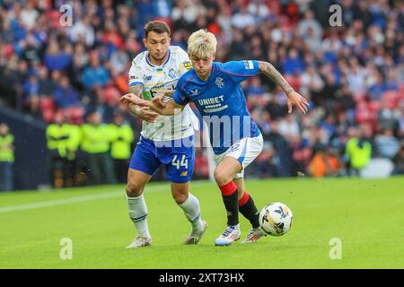 Glasgow, Royaume-Uni. 13 août 2024. Les Rangers ont joué au Dynamo Kyiv en Ligue des Champions, à Hampden Park, Glasgow, Écosse, Royaume-Uni. Le score final était Rangers 0 - 2 Dynamo Kyiv et les buts ont été marqués par O. Pikhalionok (82') et N. Voloshyn (84'). Crédit : Findlay/Alamy Live News Banque D'Images