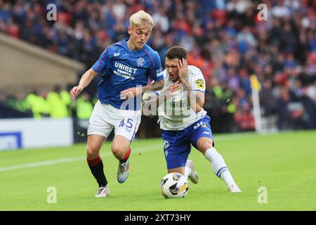 Glasgow, Royaume-Uni. 13 août 2024. Les Rangers ont joué au Dynamo Kyiv en Ligue des Champions, à Hampden Park, Glasgow, Écosse, Royaume-Uni. Le score final était Rangers 0 - 2 Dynamo Kyiv et les buts ont été marqués par O. Pikhalionok (82') et N. Voloshyn (84'). Crédit : Findlay/Alamy Live News Banque D'Images