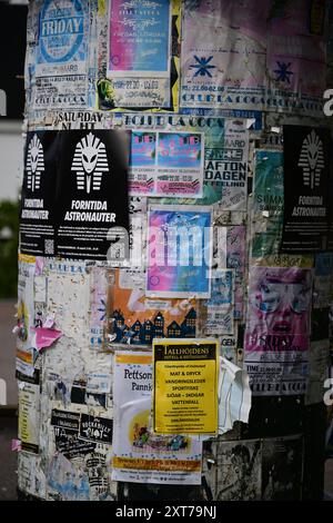 Affiches à la plage de Tylösand à Halmstad, Suède. Banque D'Images