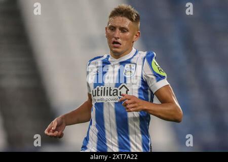 Huddersfield, Royaume-Uni. 14 août 2024. Callum Marshall de Huddersfield Town lors du match de la Coupe de Carabao Huddersfield Town vs Morecambe au stade John Smith, Huddersfield, Royaume-Uni, 13 août 2024 (photo par Alfie Cosgrove/News images) à Huddersfield, Royaume-Uni le 14/08/2024. (Photo par Alfie Cosgrove/News images/SIPA USA) crédit : SIPA USA/Alamy Live News Banque D'Images