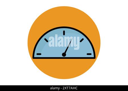 Icône de contour coloré de jauge. icône liée à la technologie. illustration vectorielle des éléments d'analyse de données Illustration de Vecteur