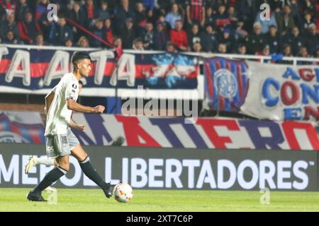 Argentine. 13 août 2024. Buenos Aires, 13.08.2024 : Fausto Vera lors du match de la 16e manche de la Libertadores Cup au Nuevo Gasómetro Stadium ( Credit : Néstor J. Beremblum/Alamy Live News Banque D'Images