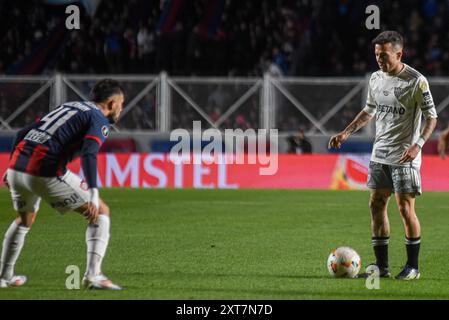 Buenos Aires, Argentine. 13 août 2024. Le joueur lors du match entre San Lorenzo et Atletico Mineiro, valable pour la Copa Libertadores da América 2024, a joué au stade Pedro Bidegain (Estadio San Lorenzo de Almagro), dans la ville de Buenos Aires, Argentine, ce mardi 13 août 2024. Crédit : Gabriel Sotelo/FotoArena/Alamy Live News Banque D'Images