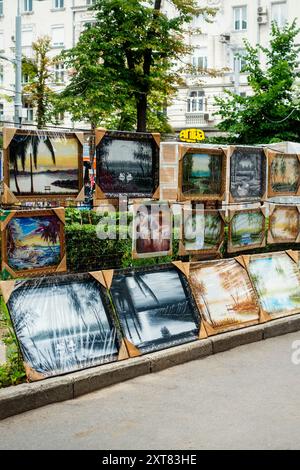 Art Street Market à Chisinau, Moldavie Banque D'Images